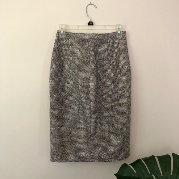 JCrew tweed zip front pencil skirt - Picture 7 of 8